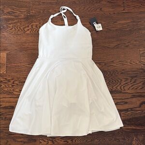 Ideology White Halter A-Line Dress